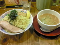 「味噌つけめん（750円）（太麺、大盛無料）」@野田醤油ラーメン 麺屋あじくま 柏店の写真