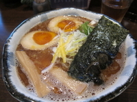 「焼きアジ醤油（800円）+味玉（100円）」@いち井の写真