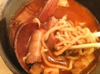 「辛味噌つけ麺」@麺 源屋 目黒店の写真