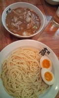 「半肉入りつけそば +醤油玉子 （ 味玉 ）」@麺 髙はしの写真
