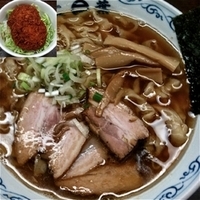 「生姜煮干しラーメン&タレカツ丼セット（￥980）」@二葉 上荻店の写真