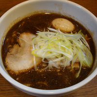 「濃厚煮干そば 700円 + 味玉100円」@麺処 慶の写真