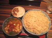 「カレーとりつけめん・並盛（900円）+小ライス」@天神下 大喜 高円寺分店の写真