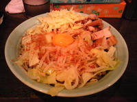 「あえそば大（850円）+チーズ（50円）+野菜マシ（コール）」@麺や あかつきの写真