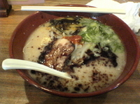 「黒風（かため） 787円+替玉（ばりかた） 105円」@麺工房 風の杜の写真