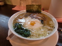 「ふわっとろとろろ塩ラーメン大盛り」@新宿めんや 風花 本店の写真