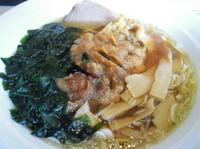 「赤城(パイコー麺)750円+小チャーハン320円=1,070円」@ラーメン ロッジの写真