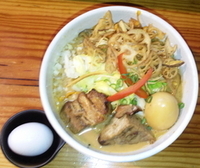 「4月の限定「春キャベツら～めん」+温泉たまご、味玉」@影虎の写真