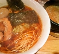 「三正流味噌ラーメン（醤油ラーメン+ゴマ味噌）味玉サービス830円」@麺屋三正の写真