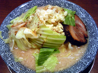 「かちもりらーめん（780円）」@ぶぶか 川越店の写真