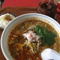 「担々麺680円（中辛+50円）+〆ごはん70円」@蘆山の写真