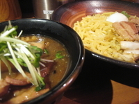 「全部のせ豚ネギつけ麺」@豚麺研究所の写真