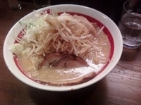 「もやしラーメン(中盛)麺硬め 780円」@千石自慢ラーメン 鶯谷店の写真