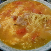 「トマトラーメン+大盛」@中国料理 小平飯店の写真