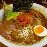 「カレーラーメン（味噌）+大盛」@和風ラーメン シャリの写真