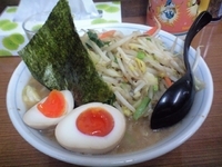 「野菜ラーメン+味玉子（700円+30円）」@ラーメン金太郎の写真