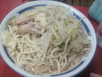 「小ラーメン（ニンニク）」@ラーメン二郎 目黒店の写真