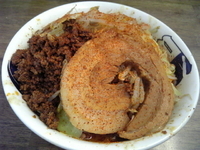 「雷そば、辛しひき肉入り」@雷 北松戸本店の写真