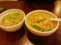 「こってり醤油ラーメン（大盛り）、塩ラーメン」@麺屋 旬の写真