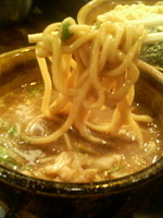 「ベジポタつけ麺+味玉+肉入り+国産小麦太麺+特盛り+あつもり」@つけ麺 えん寺 吉祥寺総本店の写真