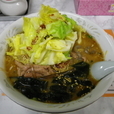 みそモツらーめん+キャベツ