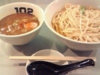 「味玉あつもり（850円）大盛り」@つけめん102 大宮店の写真