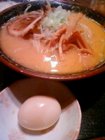 「特味噌ラーメン+味玉+チャーハン（無料）」@ラーメン工房 二代目 みそ伝の写真