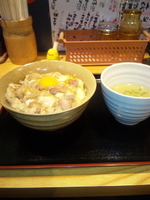 「鶏そば&最強親子丼（並）」@支那そば 一本気の写真