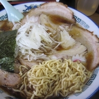 「チャーシューメン・特（麺二玉） かた麺  1,100円」@ラーメンおざくの写真