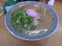 「特製中華そば（大盛）+早寿司」@中華そば 丸三の写真