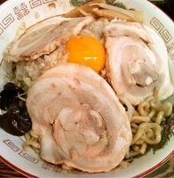 「油めん（大盛サービス）+チャーシュー（800円+200円）」@らーめん るどるふの写真