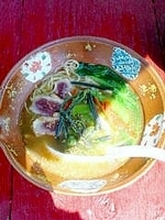 「河内鴨ラーメン」@HABIKINOほんてんラーメンの写真