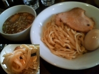 「特製濃厚鶏煮干しつけめん 960円 +  ほぐし豚丼250円」@音麺酒家 楽々の写真