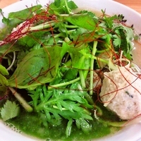 「浅利の白湯麺～九条葱ソース仕立て～」@麺処 ぼたん 栃木店の写真