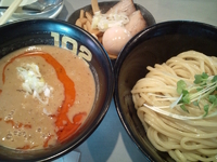 「坦々つけめん+特製トッピング」@つけめん102 大宮店の写真