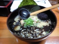 「黒ごまマー油とんこつラーメン」@ラーメンたかはしの写真