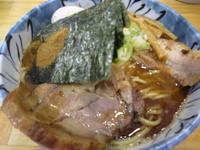 「らーめん（大盛）+特製トッピング」@自家製麺 然の写真