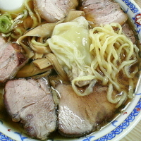 「チャーシューメン（麺硬め）¥830 ワンタン¥140」@もん亭の写真