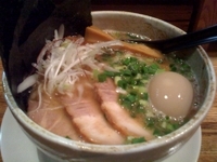「魚介だしらーめん+得達」@らーめん達の写真