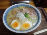 「軍鶏白湯（限定20食）\800+焼き軍鶏\700」@軍鶏ラーメン美幸の写真