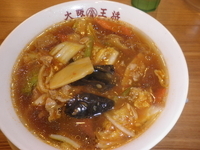 「ピリ辛野菜あんかけラーメン（660円）」@大阪王将 仙台南吉成店の写真