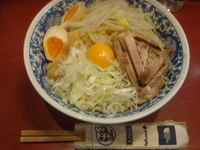 「限定20食油そば（普通）+こま切れ豚」@らーめん大 大森店の写真