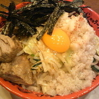 「汁なし野郎（ニンニク、アブラ）680円」@野郎ラーメン 海浜幕張店の写真