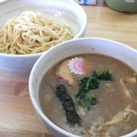 「つけ麺普通盛り+ご飯（無料）」@ニ升屋の写真