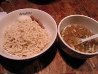 「つけ麺M 天然塩」@ヌードル&ダイニング ありがとうの写真