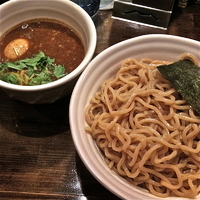 「ベジポタ味玉入り辛つけ麺（太国産小麦麺￥950）大盛り（1.5玉」@つけ麺 えん寺 吉祥寺総本店の写真