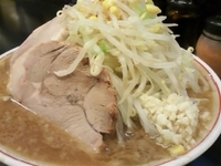 「みそラーメン（野菜ちょい増し、ニンニク）750円」@らぁめん 元気の源 神奈川新町店の写真