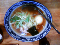 「味玉醤油らーめん」@○屋製麺店の写真