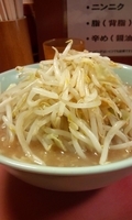 「普通盛（麺硬め・ヤサイ・カラメ） [700円]」@ラーメン二郎 歌舞伎町店の写真
