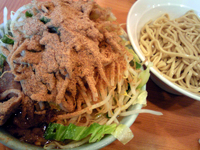 「小つけ麺+BB（850+150円）」@ラーメン二郎 八王子野猿街道店2の写真